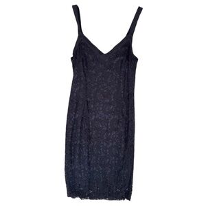 Elegant Black Lace Slip Dress